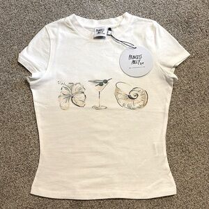 Princess Polly odyssey tee white